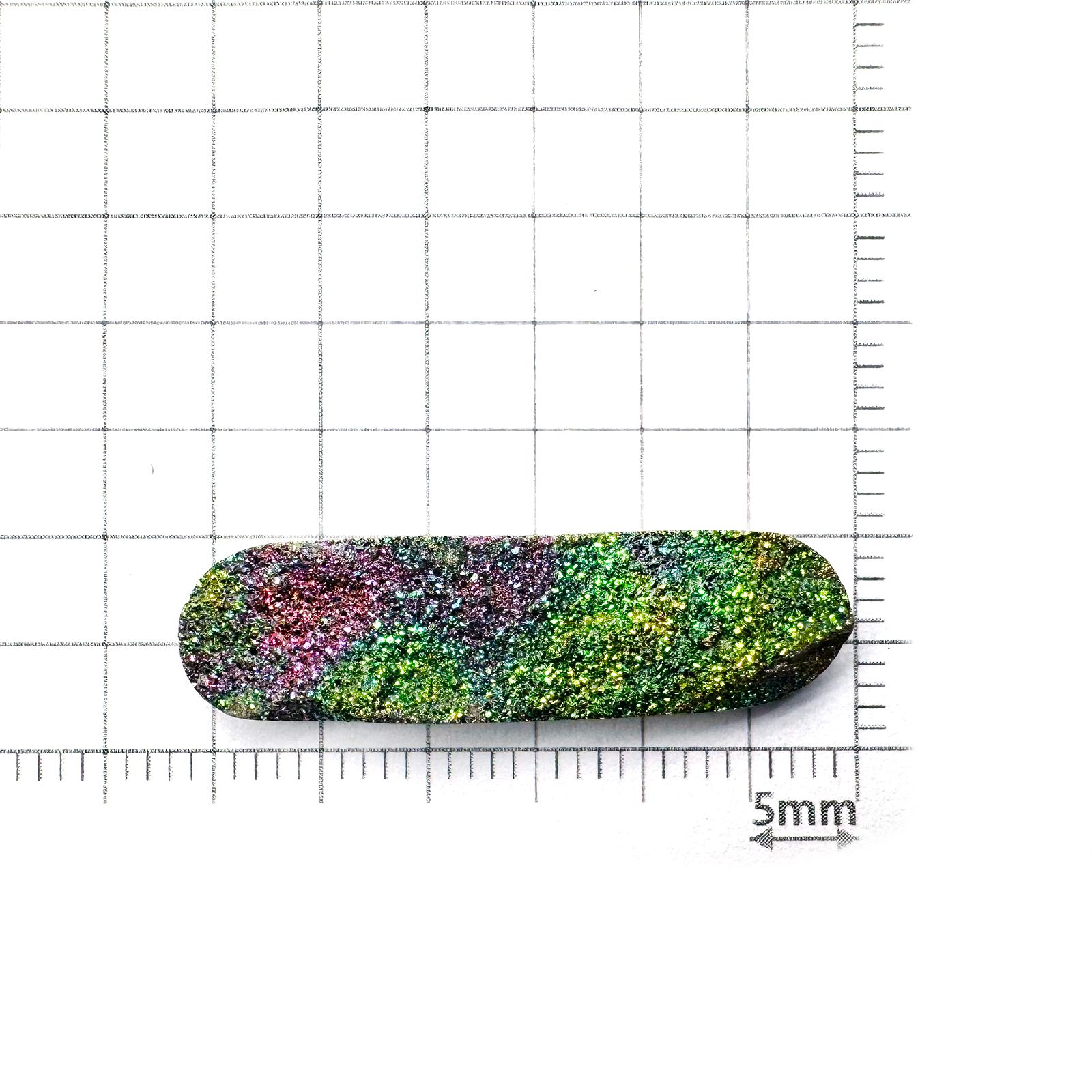 ◇フリーフォーム◇レインボーパイライト 原石 ロシア産 11.78ct[240326426]29.3x8.3mm前後