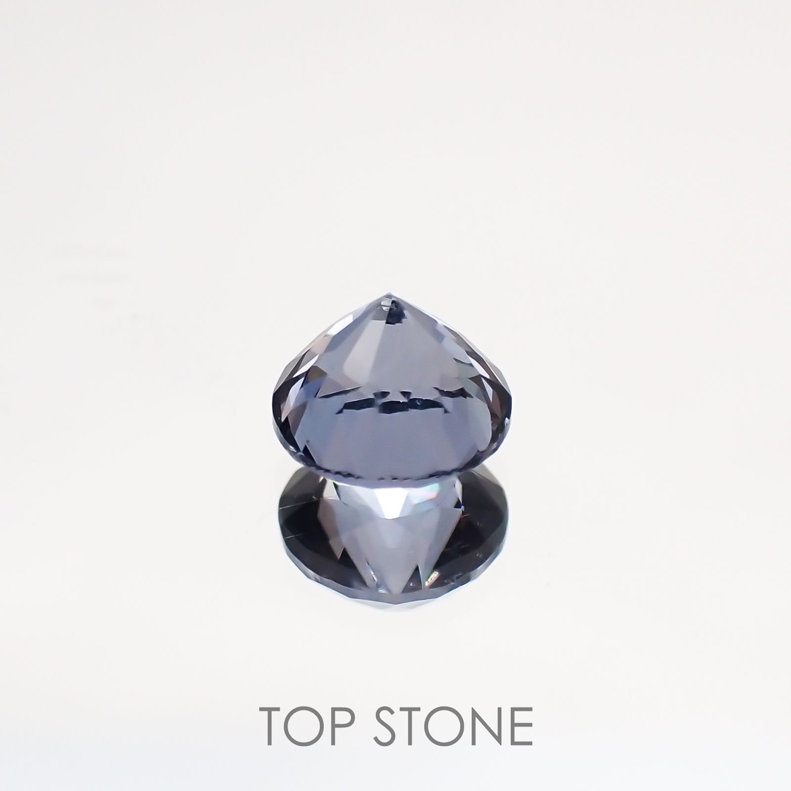 グレイッシュブルースピネル ビルマ産 ルース 0.67ct[210811124]5×4.9mm前後