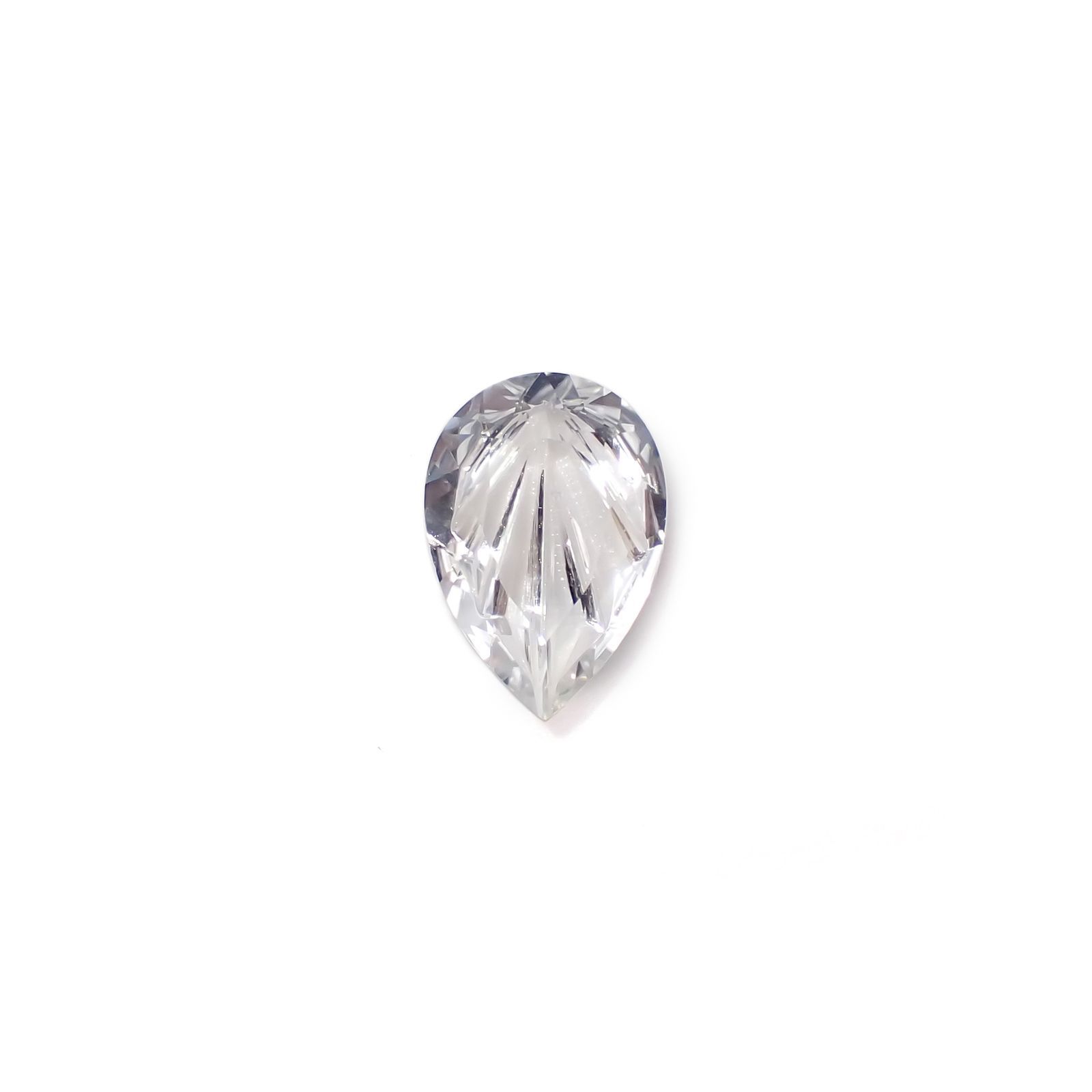 ◇甲州貴石切子Plus Three◇ペタライト カード付き(宝石名ペタライト)ブラジル産 1.22ct 識別済[230119997]10x7mm前後