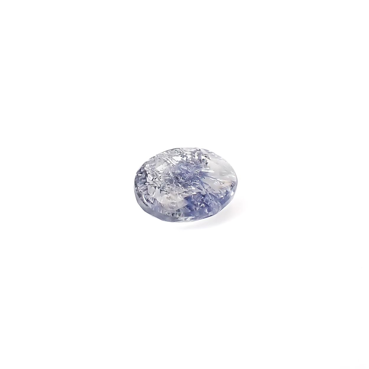 デュモルチェライトインクォーツ ブラジル産 0.74ct / 6.8x5.5mm前後 [260331855]