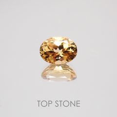インペリアルガーネット(ヘソナイト)(宝石名ガーネット) スリランカ産 1.07ct 識別済[20128782]6.8×5.1mm前後