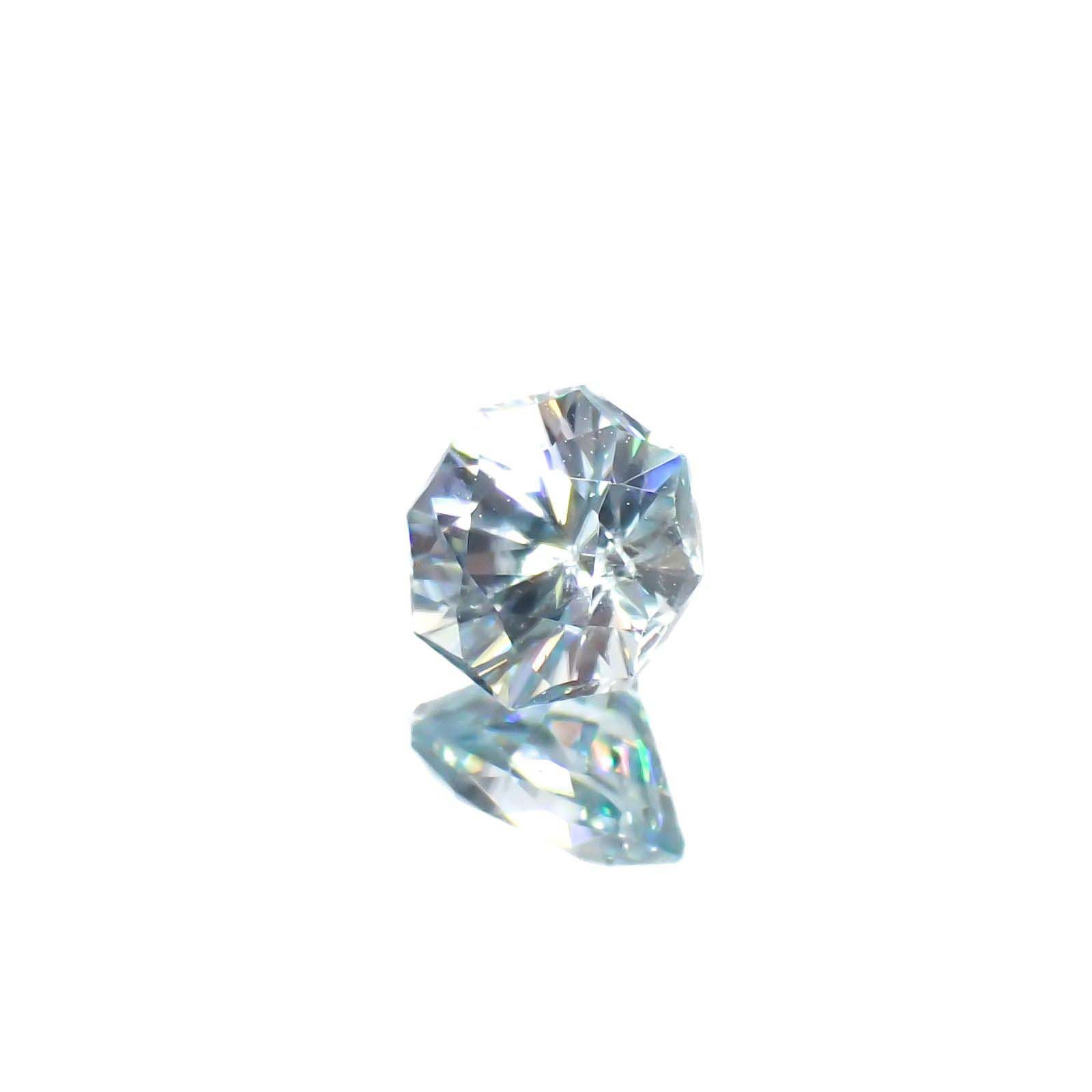 ◇オクタゴンカット◇アイスブルージルコン(宝石名ジルコン)カンボジア産 0.81ct 識別済[220716828]4.9x4.9mm前後