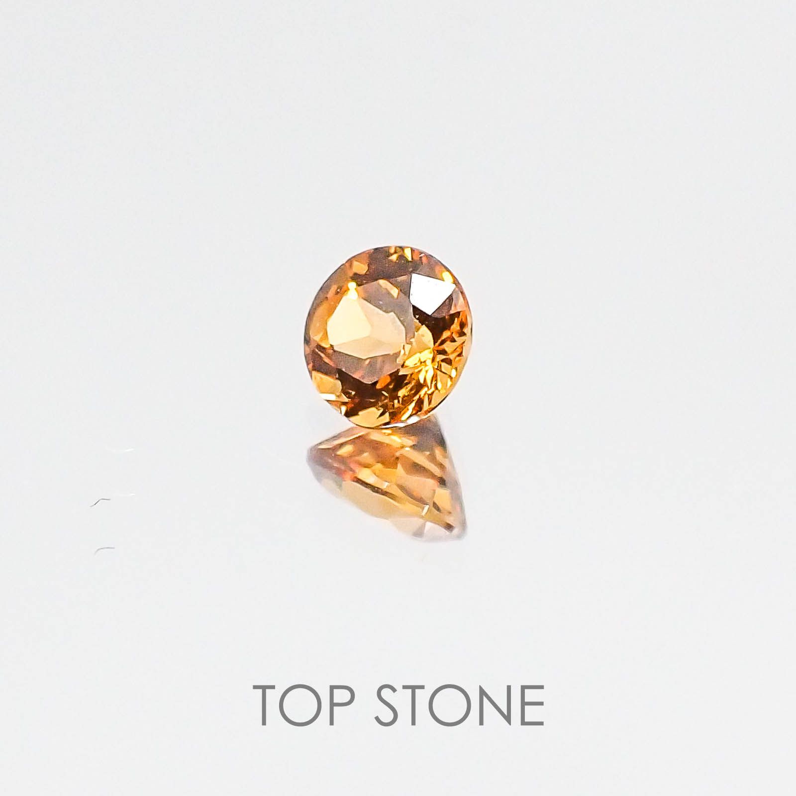 スペサルティンガーネット マンダリンオレンジカラー ケニア産 ルース 0.2ct[20084396]3.5×3.5mm前後
