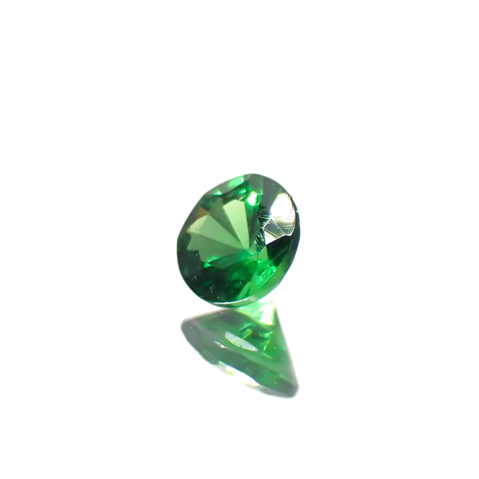 ツァボライト(宝石名グリーン グロッシュラー・ガーネット)タンザニア産 0.15ct 識別済[240226085]3.2x3.2mm前後