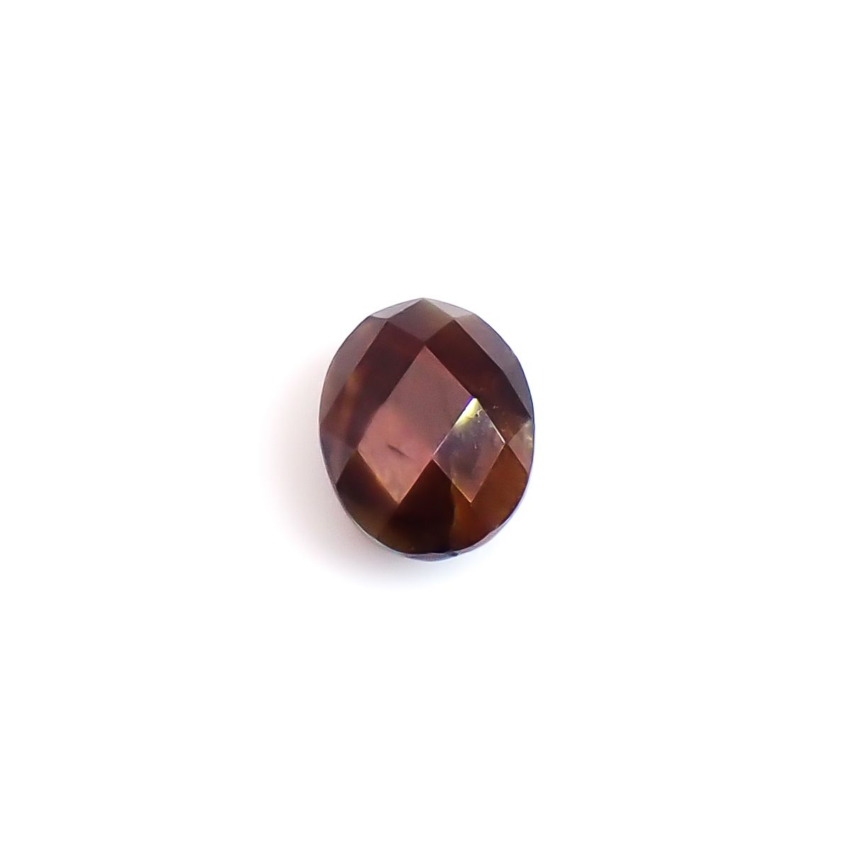 ◇リバーシブル・チェッカーカット◇レインボーガーネット 日本・奈良県産 2.81ct / 9.2x7.2mm前後 [260932919]
