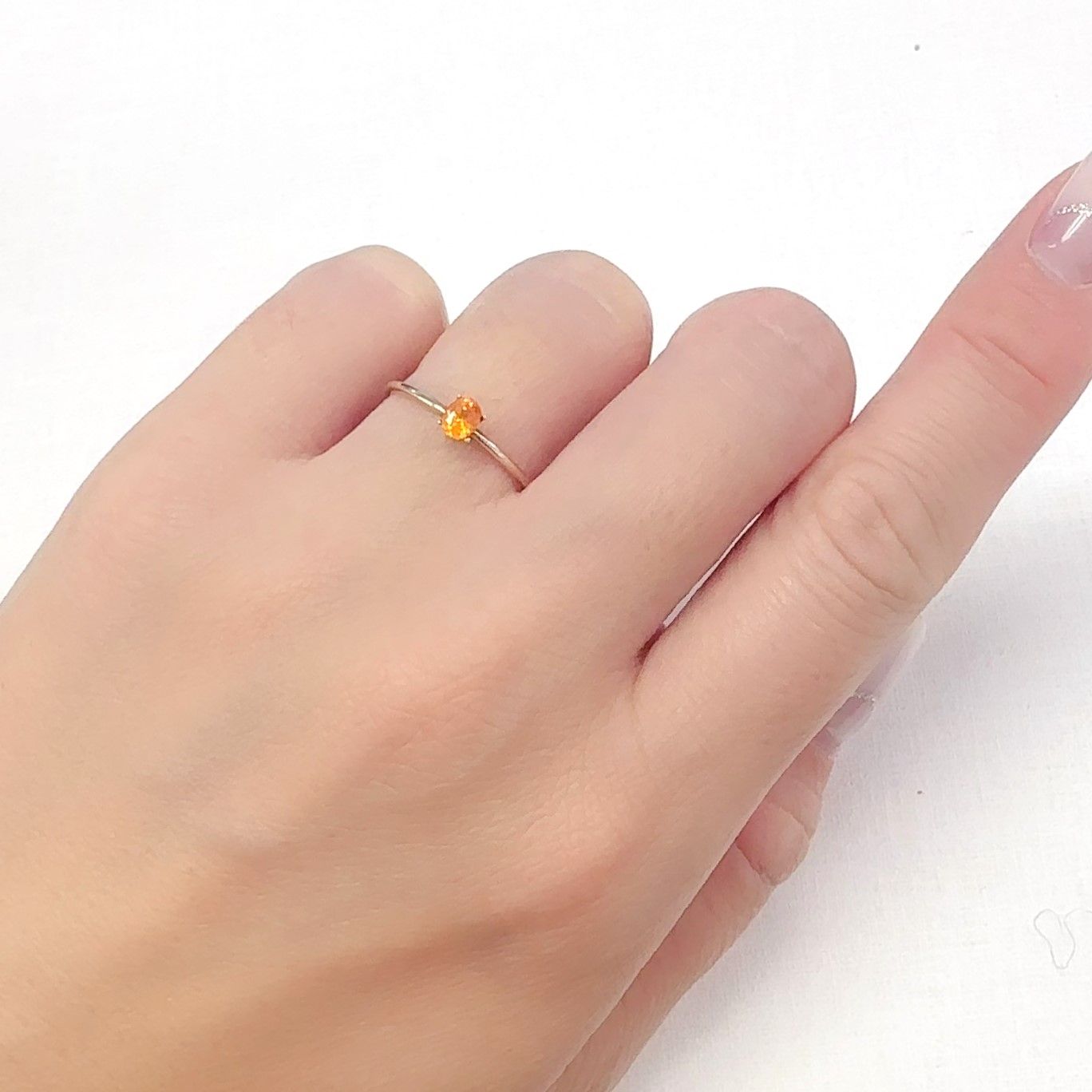 マンダリンガーネット マダガスカル産 0.29ct[240628230]4x3.1mm前後