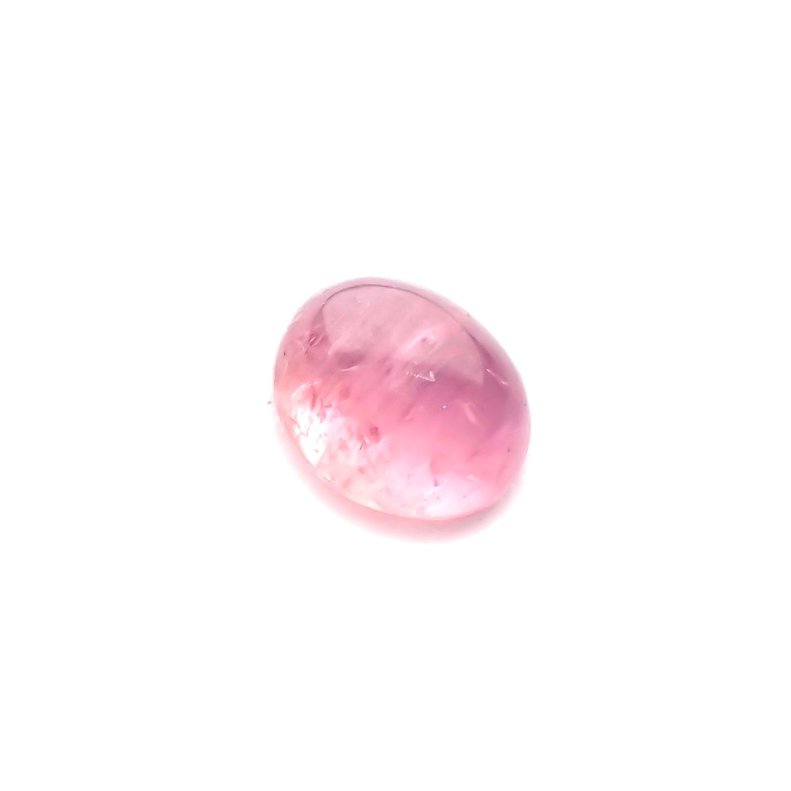 ペツォッタイトキャッツアイ(ラズベリル)(宝石名ペツォッタイト・キャッツアイ) マダガスカル産 0.433ct ソ付(彩珠)[210711983]4.9×3.9mm前後
