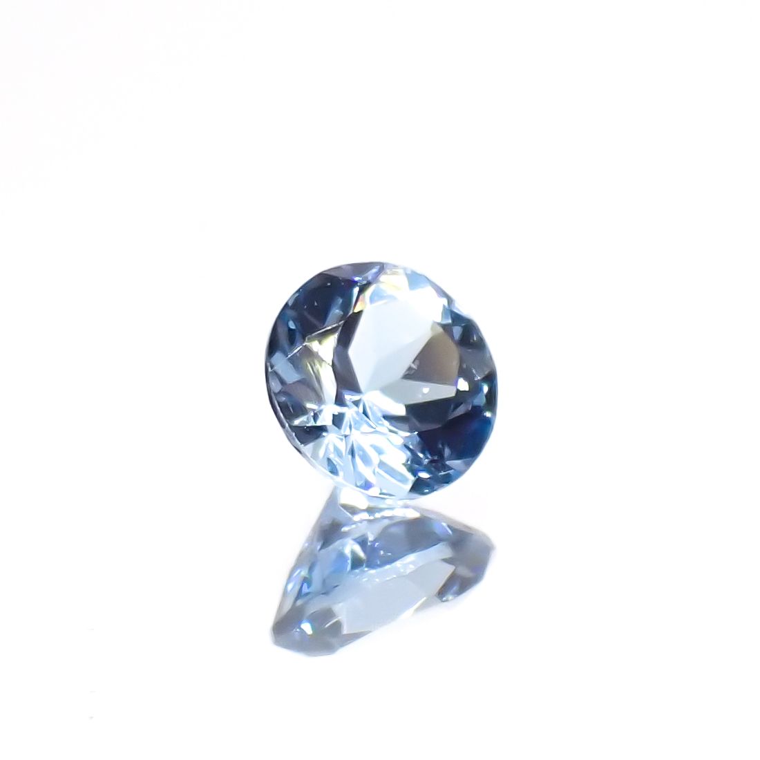 サンタマリアアクアマリン(宝石名アクアマリン)ブラジル産 0.17ct 識別済[230421849]3.6x3.6mm前後