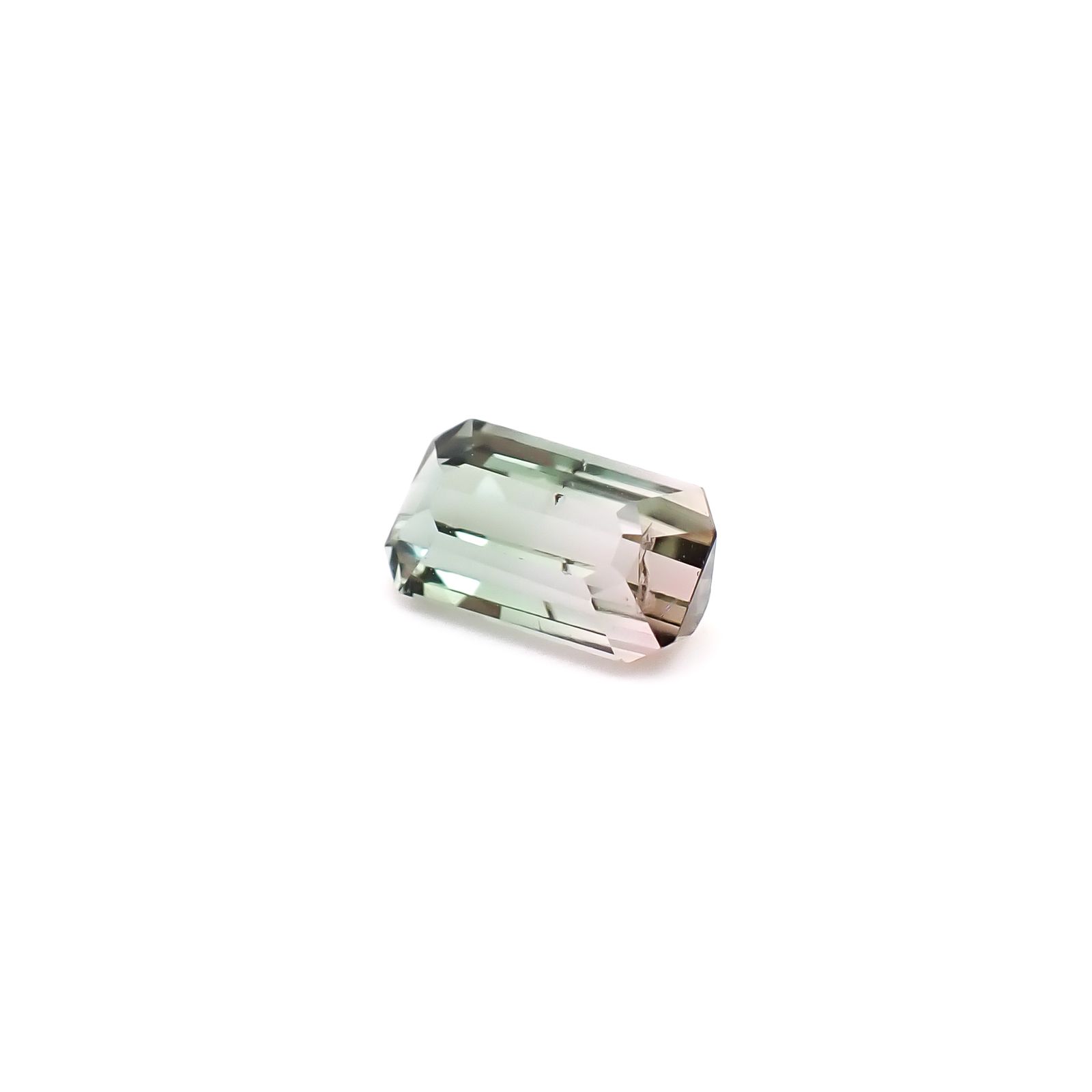 バイカラートルマリン アフガニスタン産 1.23ct / 8.1x4.7mm前後 [260932773]