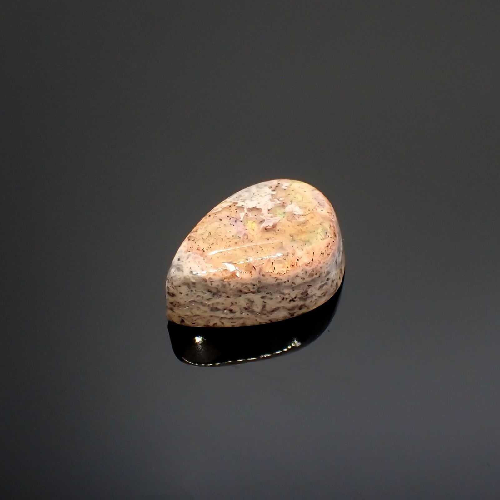 カンテラオパール メキシコ産 4.08ct / 13.3x8.7mm前後[251015300]