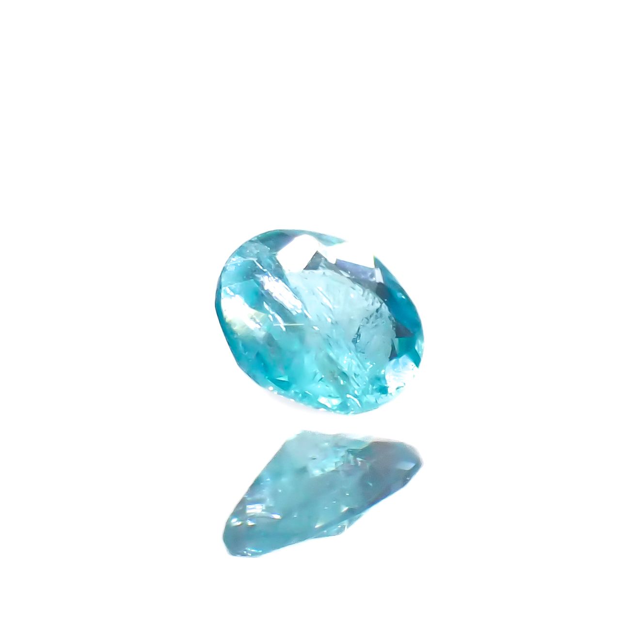 パライバトルマリン(宝石名トルマリン/別名パライバ・トルマリン)ブラジル・パライバ州バターリャ鉱山産 0.049ct 識別済[230622336]2.5x2.5mm前後