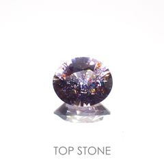 ブラッドショットアイオライト(宝石名ブラッドショット・アイオライト)インド産 1.555ct ソ付(日独)[220918081]8.8x7.3mm前後