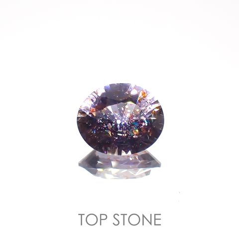 ブラッドショットアイオライト(宝石名ブラッドショット・アイオライト)インド産 1.555ct ソ付(日独)[220918081]8.8x7.3mm前後