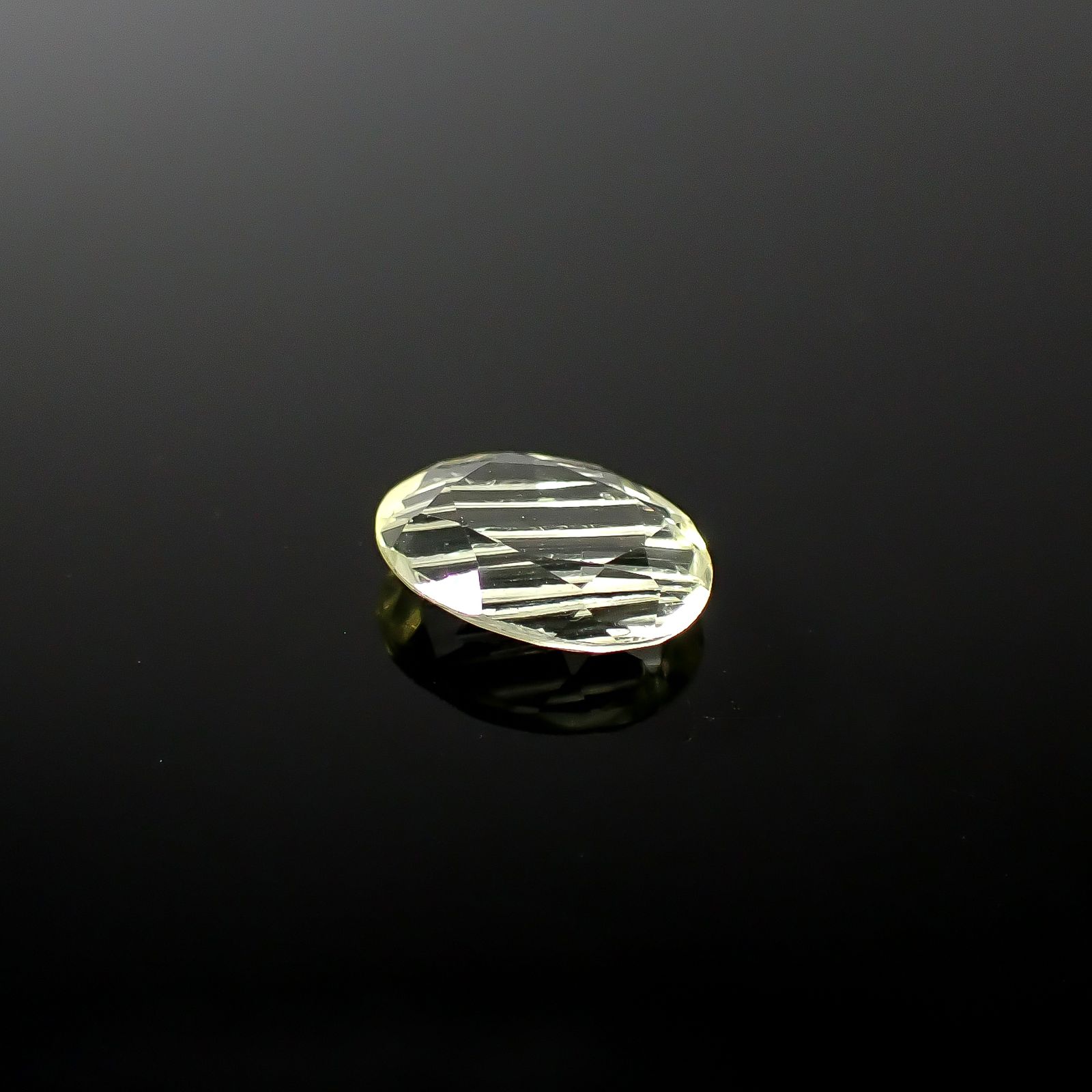 ◇甲州貴石切子Plus Three◇シリマナイト カード付き(宝石名シリマナイト)インド産 1.39ct 識別済[250630489]8.9x7mm前後
