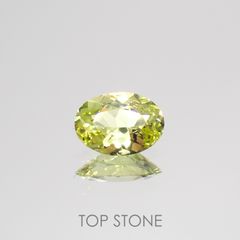 クリソベリル(宝石名クリソベリル)マダガスカル産 0.70ct 識別済[220114500]7x4.9mm前後