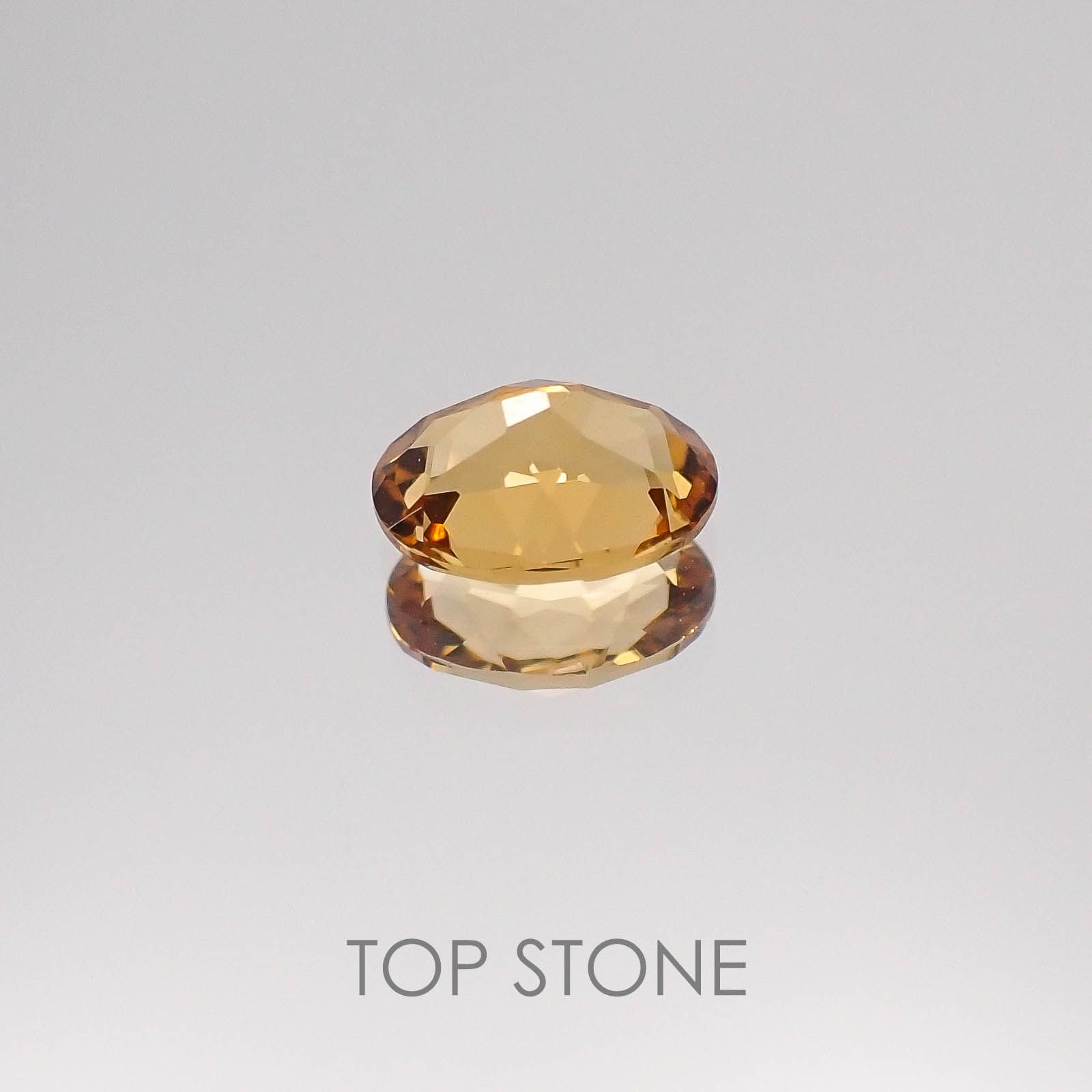 インペリアルトパーズ ブラジル産 ルース 0.75ct[20084377]6.5×4.9mm前後