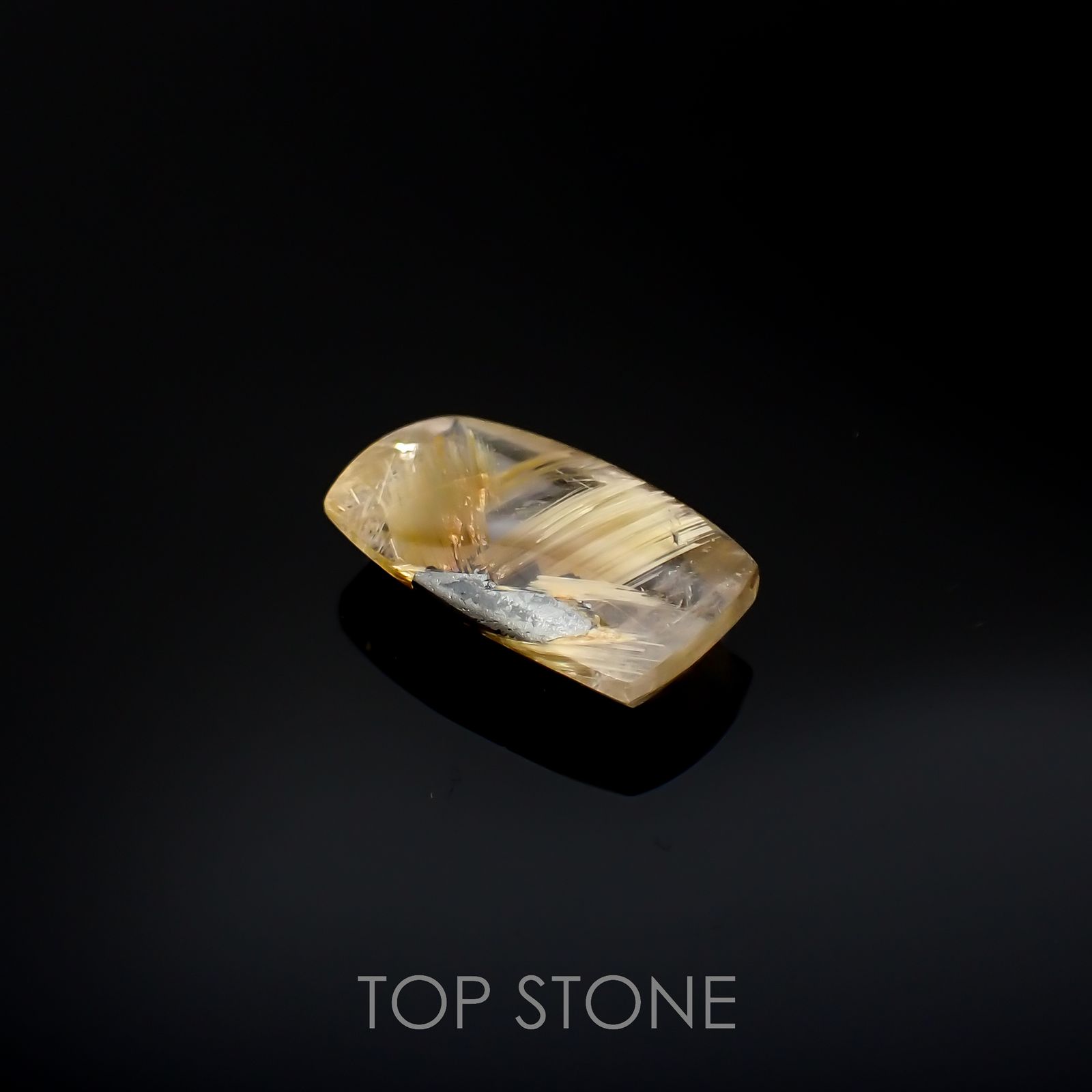 太陽ルチルクォーツ ブラジル産 7.56ct[220716738]17.7x10.5mm前後