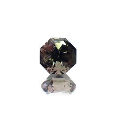 ◇オクタゴンカット◇バイカラートルマリンSA(宝石名バイカラー・トルマリン) ブラジル/アフリカ産 1.228ct ソ付(彩珠)[20129171]6.2×6.2mm前後