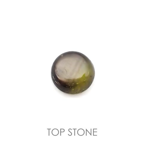 ゴールドシーンサファイア(宝石名シーン・サファイア)ケニア産 0.50ct 識別済[220616218]4.6x4.5mm前後
