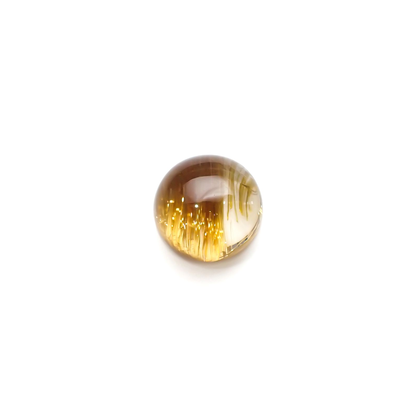 ルチルクォーツキャッツアイ ブラジル産 10.77ct[240125644]13.2x13.2mm前後