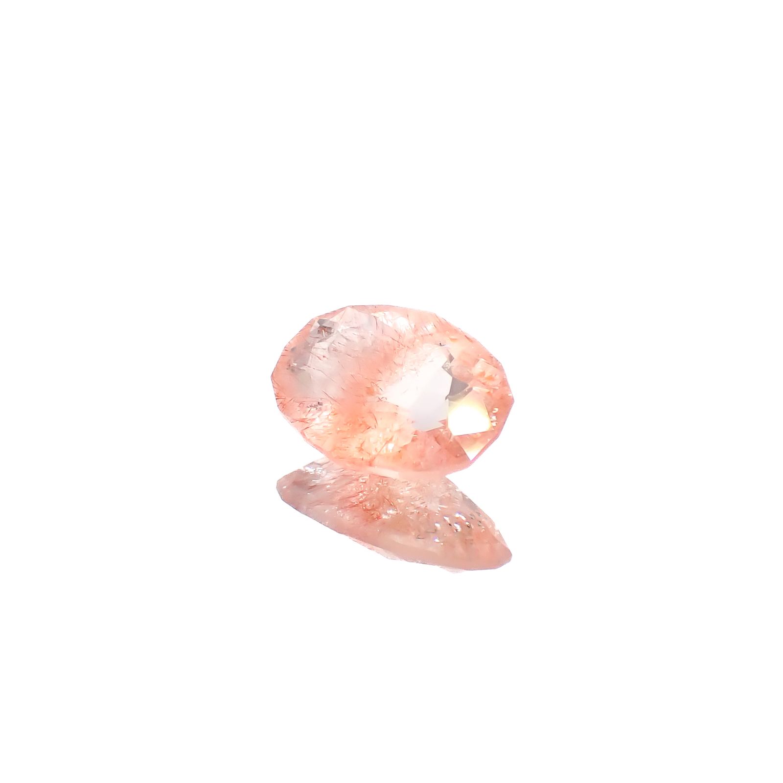 ◇カスタムカット◇ストロベリークォーツ カザフスタン産 0.90ct[240628295]8.3x6mm前後