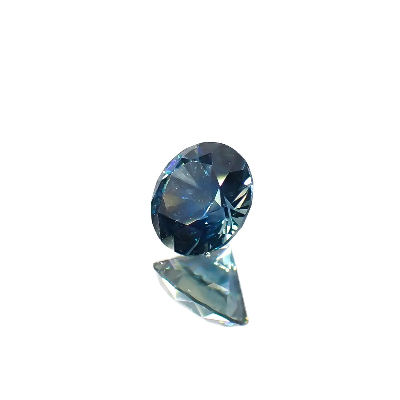 モンタナサファイア(宝石名サファイア)アメリカ・モンタナ州産 0.59ct 識別済[220616652]5.1x5.1mm前後