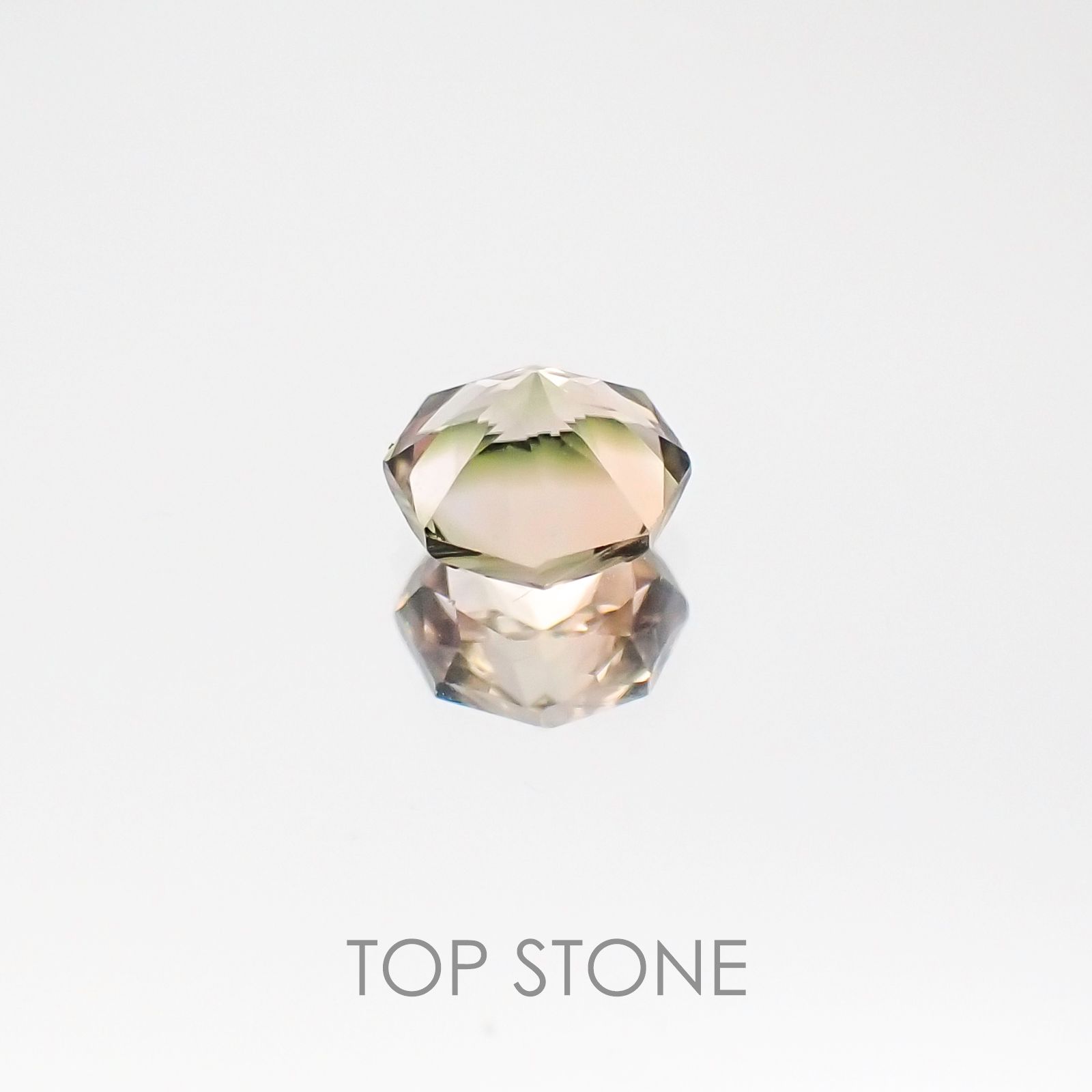 ◇オクタゴンカット◇バイカラートルマリンSA ブラジル・アフリカ産 ルース 0.3ct[20117151]4.3×4.3mm前後