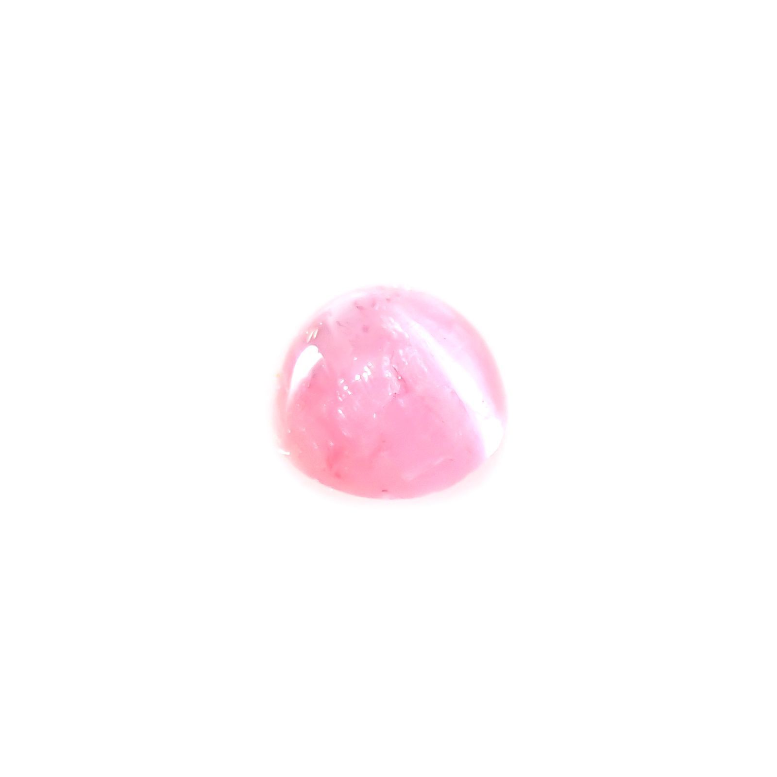 ペツォッタイトキャッツアイ(ラズベリル)(宝石名ペツォッタイト・キャッツアイ)マダガスカル産 0.250ct ソ付(彩珠)[220114345]3.6x3.5mm前後