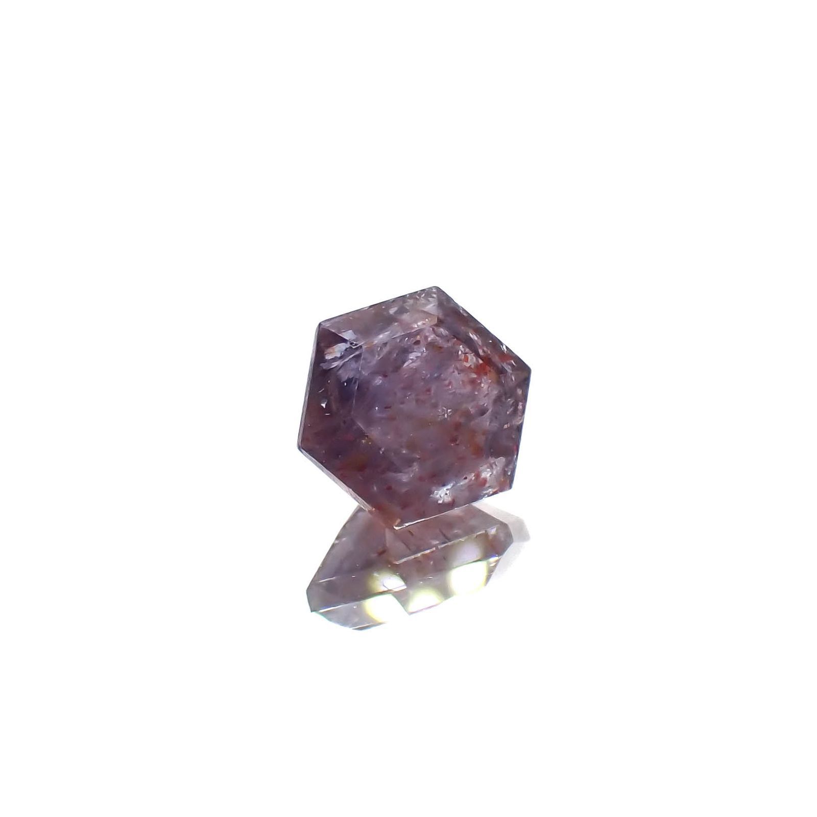 ◇ヘキサゴンカット◇ブラッドショットアイオライト インド産 0.91ct[230320938]6.1x6mm前後