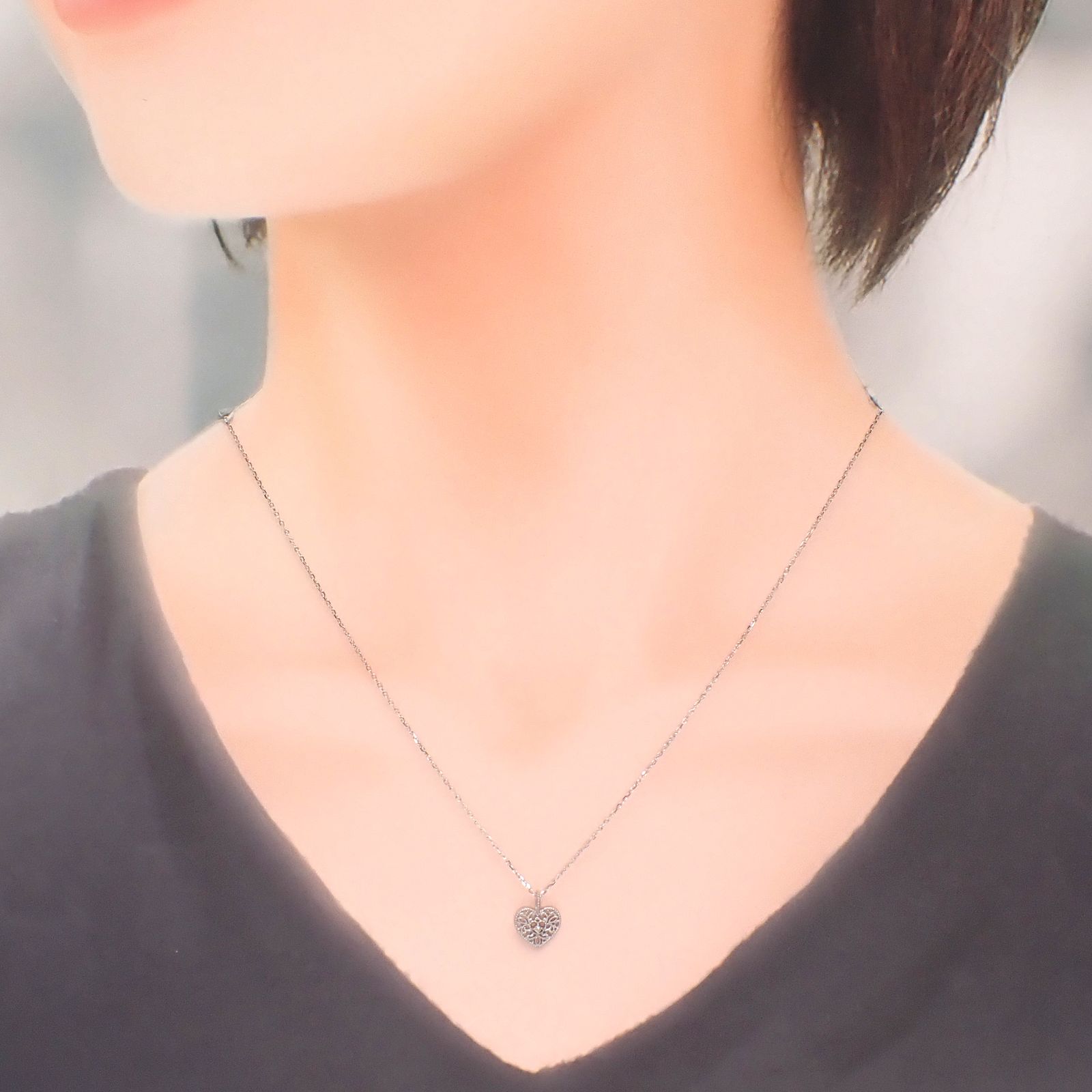 ◇K18WG Beata（ビィータ）◇ハート [ラッキーチャーム/ペンダントトップ※チェーン別売り]