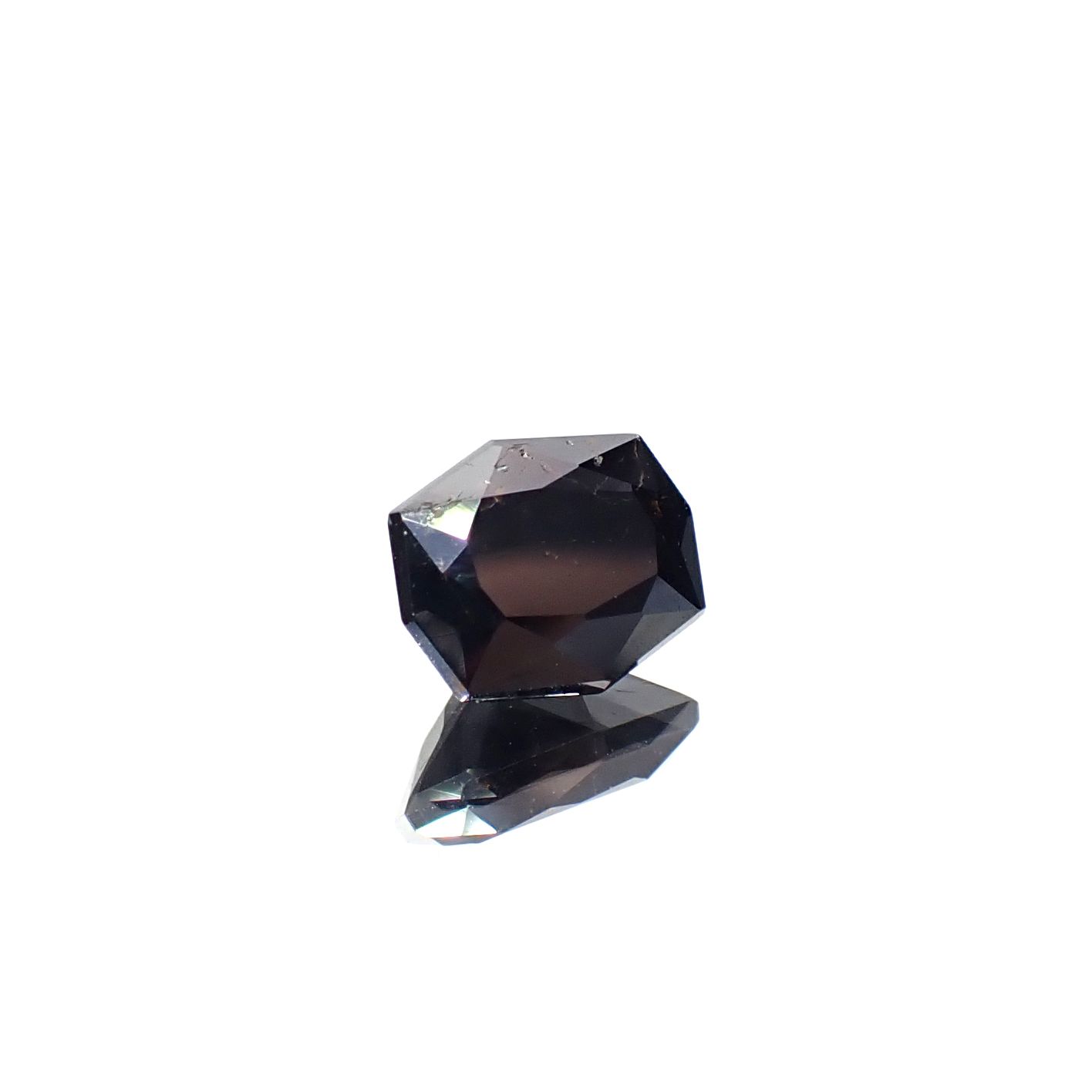 ◇カスタムカット◇ルチル単結晶 ブラジル産 1.80ct [250630608]7.8x6.3mm前後