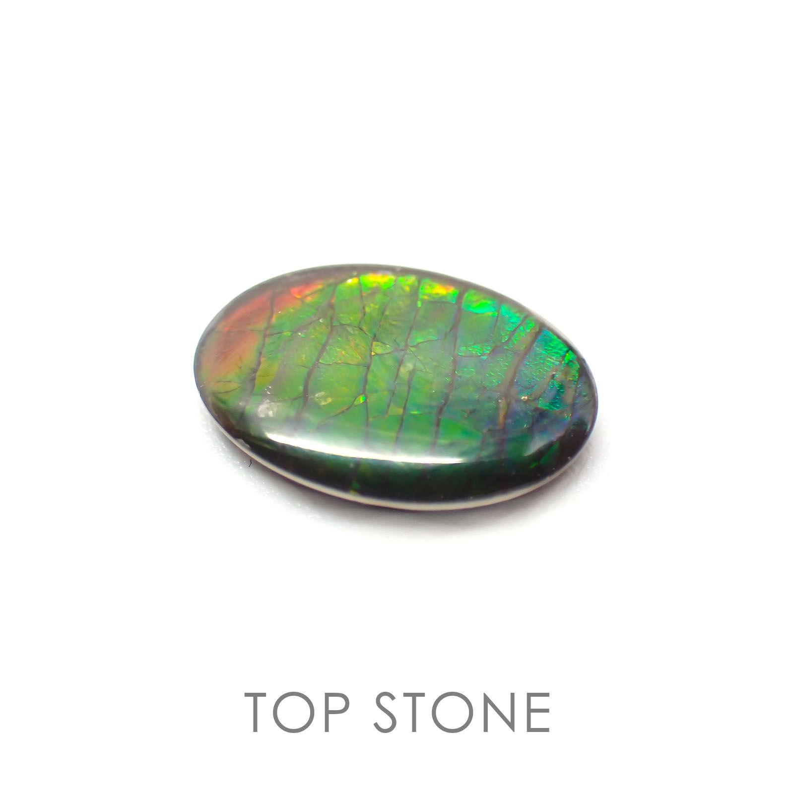 アンモライト カナダ産 ルース 3.4ct[20129023]13.8×9.9mm前後