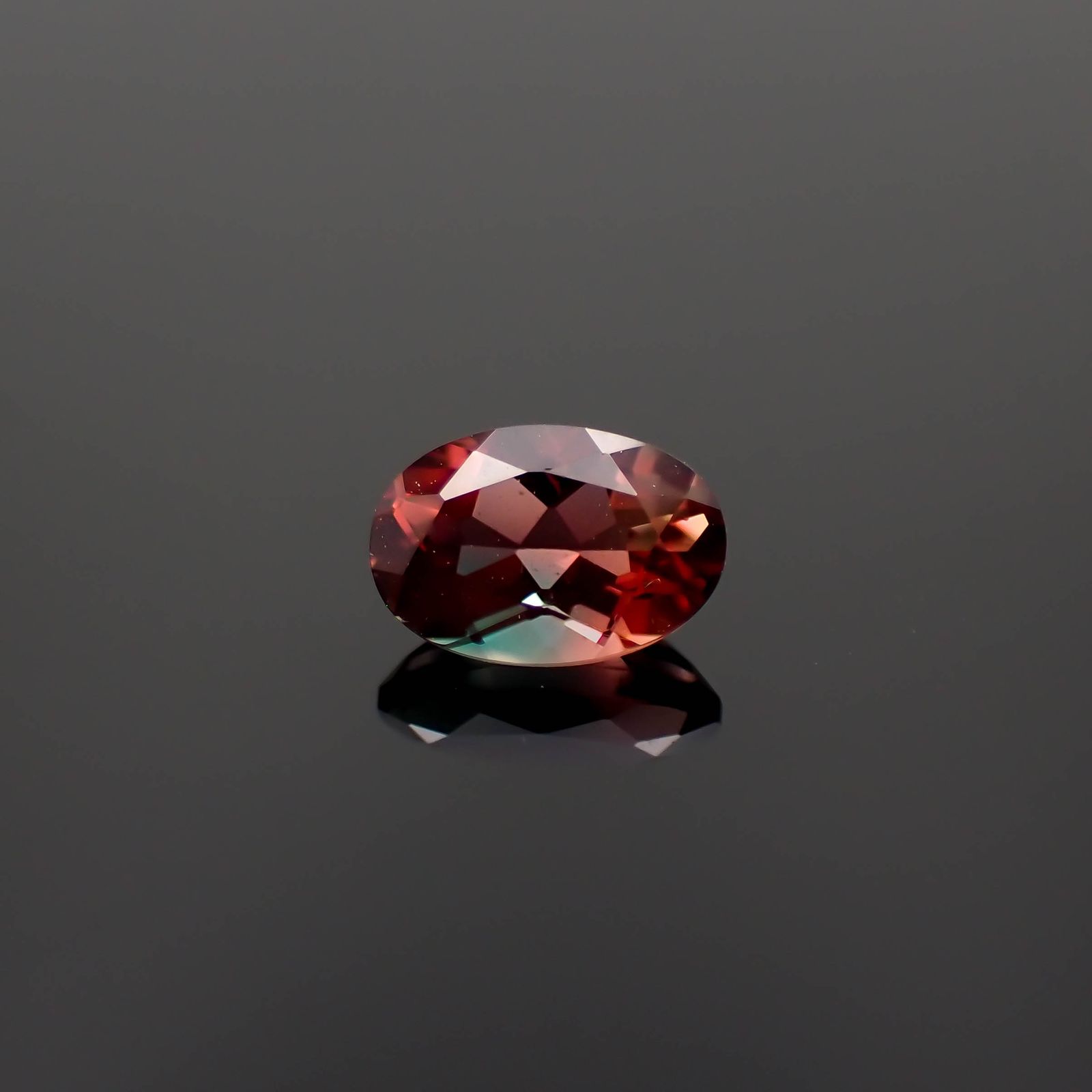 バイカラーアンデシン モンゴル産 0.48ct[230421503]6x4.2mm前後