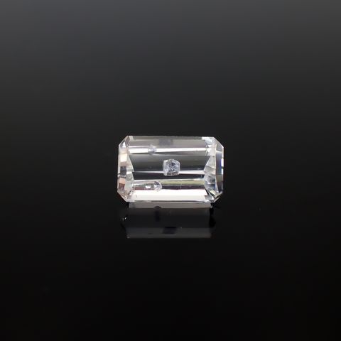 ◇カスタムカット◇フローライトインクォーツ マダガスカル産 3.83ct [250329952]11.2x7.1mm前後