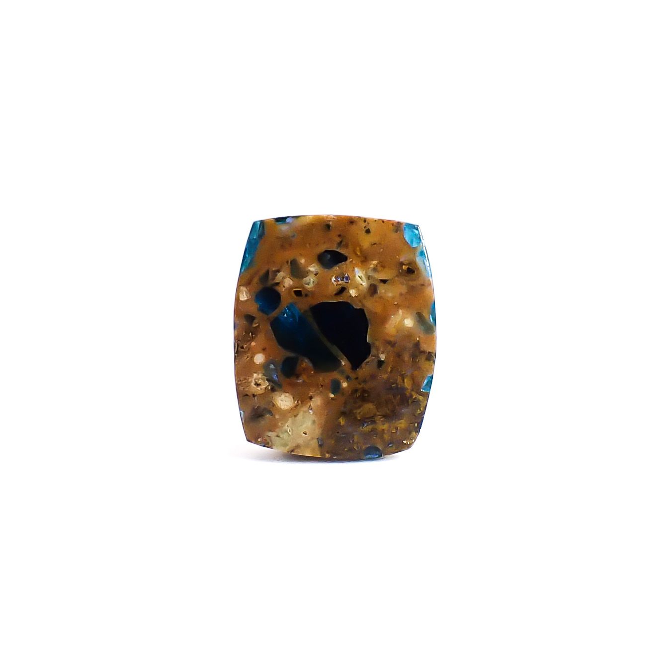 アパタイトインジャスパー ブラジル産 7.70ct / 16.1x13.6mm前後 [260933005]