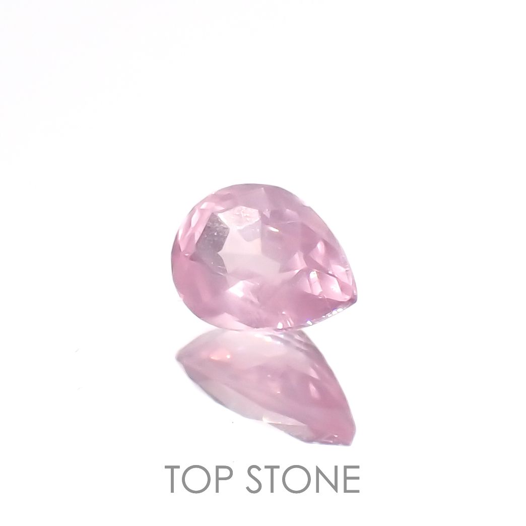 シルキーピンクスピネル(宝石名ピンク・スピネル)タンザニア産 0.26ct 識別済[230120248]4.8x3.4mm前後