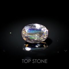 レインボースキャポライト(宝石名イリデッセント・スキャポライト) ブラジル産 1.26ct 識別済[210310339]8×5.9mm前後