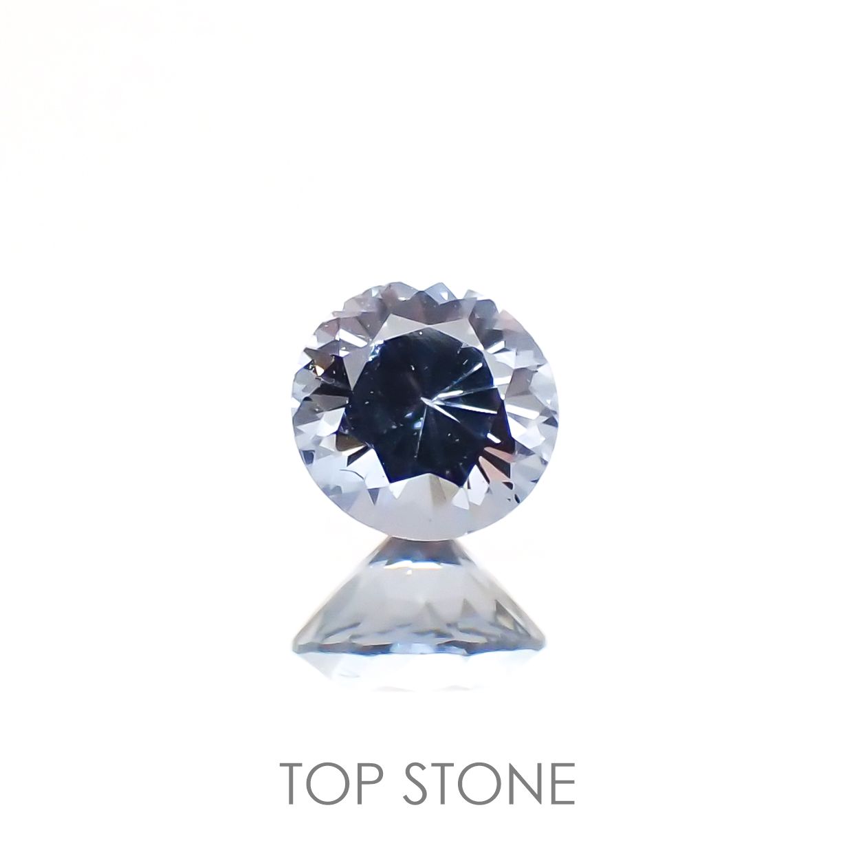 グレイッシュブルースピネル ビルマ産 ルース 0.27ct[210913134]3.8×3.8mm前後