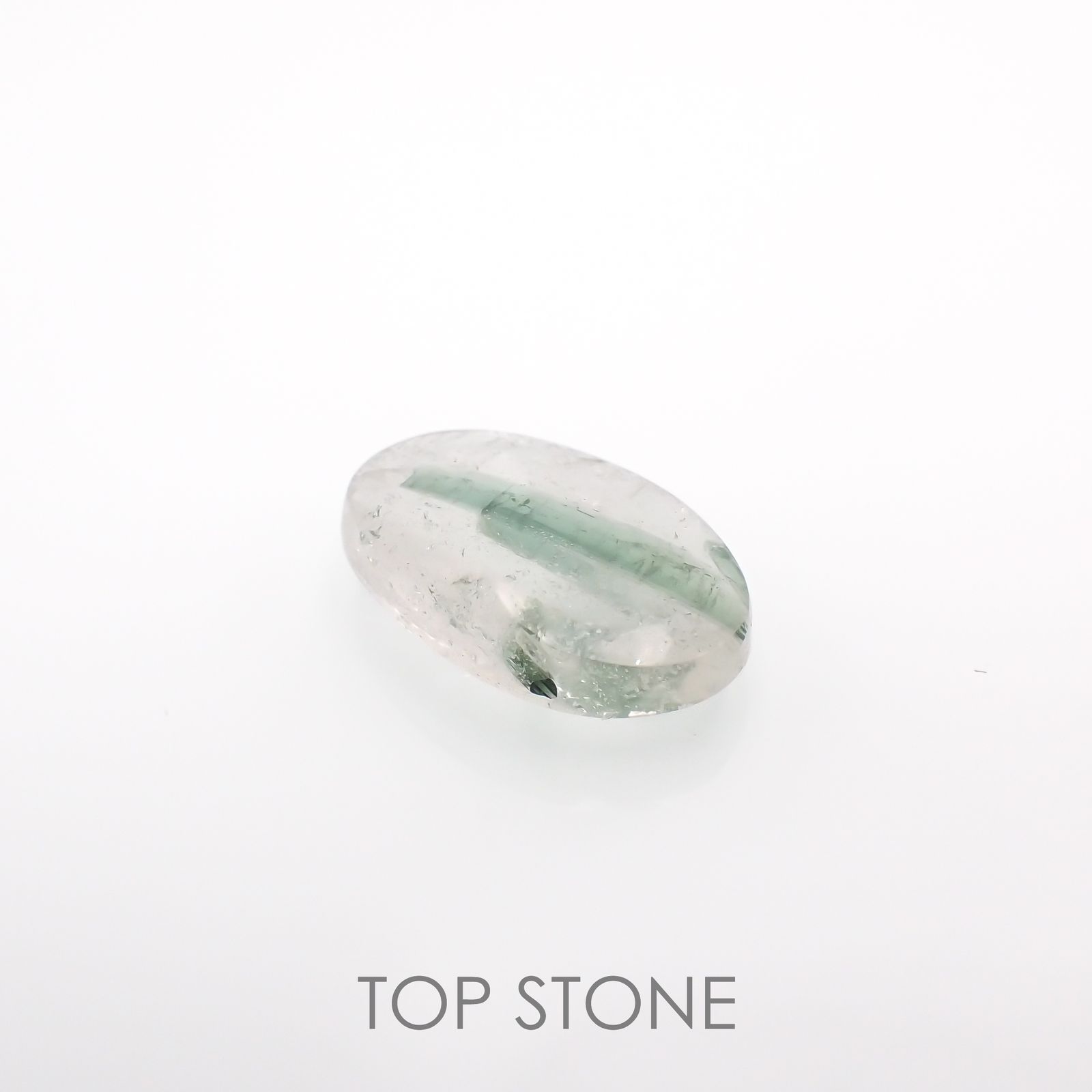 グリーントルマリンインクォーツ ブラジル・ミナスジェライス州産 8.77ct[221018312]18.2x11.8mm前後