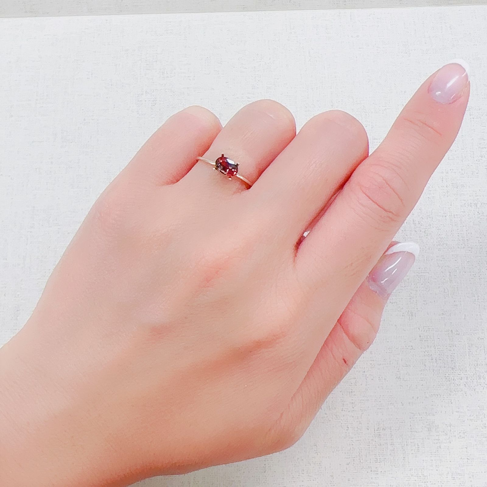 バイカラーアンデシン モンゴル産 0.48ct[230421503]6x4.2mm前後