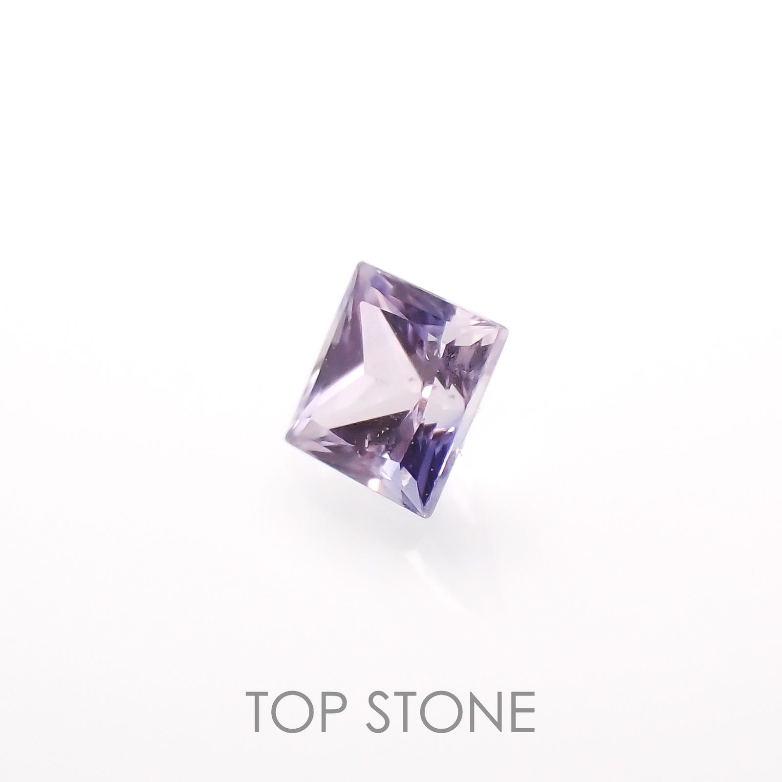 ◇プリンセスカット◇アイスラベンダーサファイア(宝石名サファイア)東アフリカ産 0.12ct 識別済[230120240]2.5x2.5mm前後