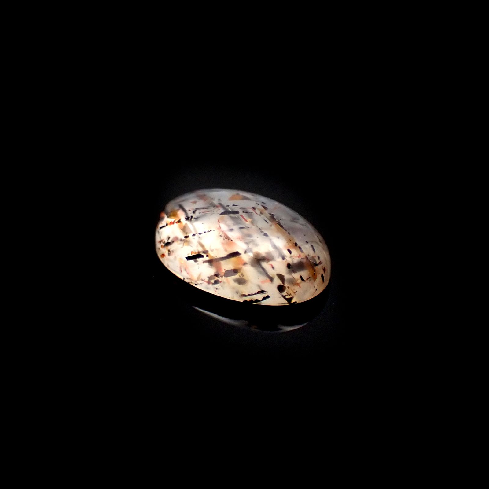 レインボーラティスサンストーン オーストラリア産 0.92ct[230722896]8.1x5.7mm前後