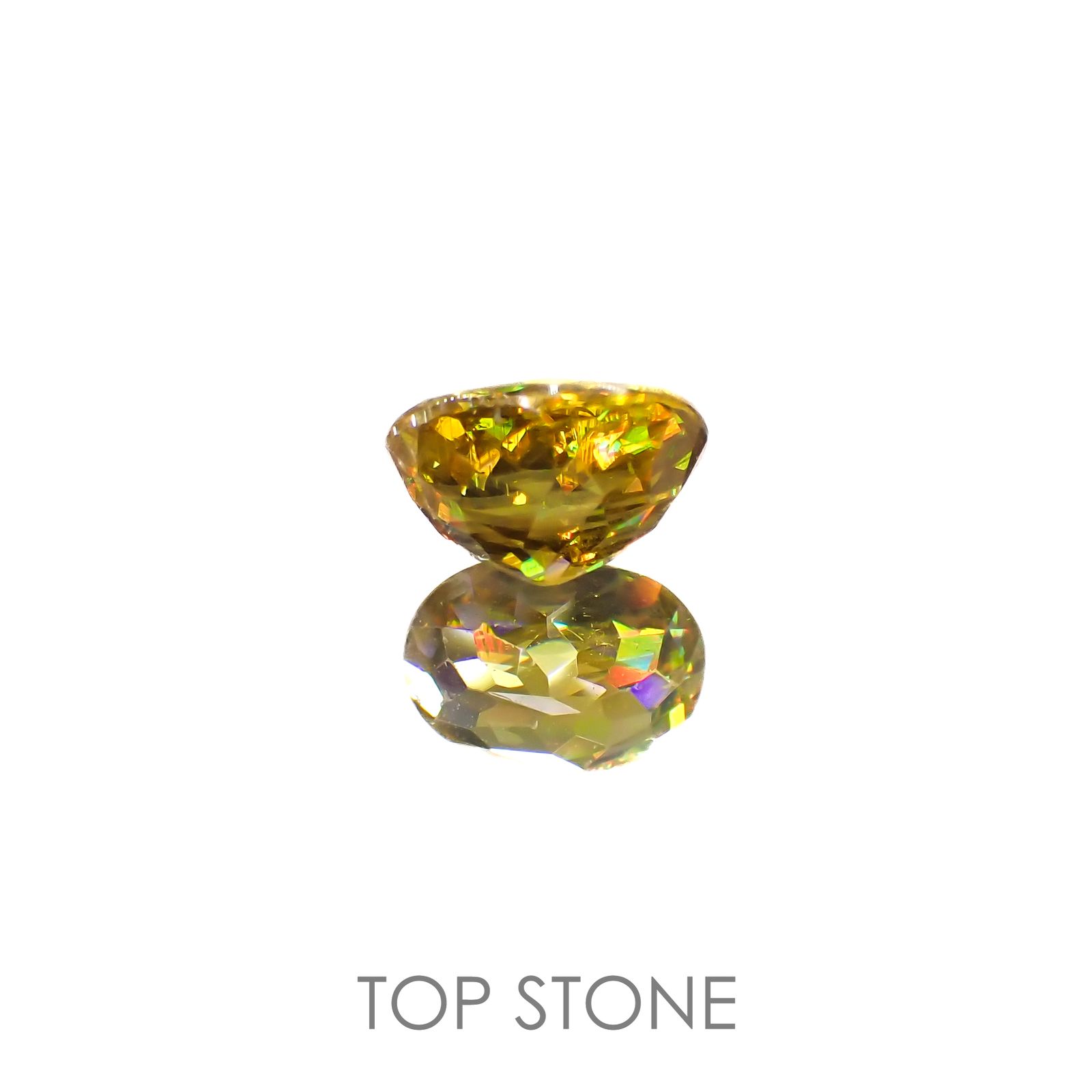 ゴールデンスフェーン(宝石名スフェーン)ナミビア産 1.16ct 識別済[220616578]7x5.1mm前後
