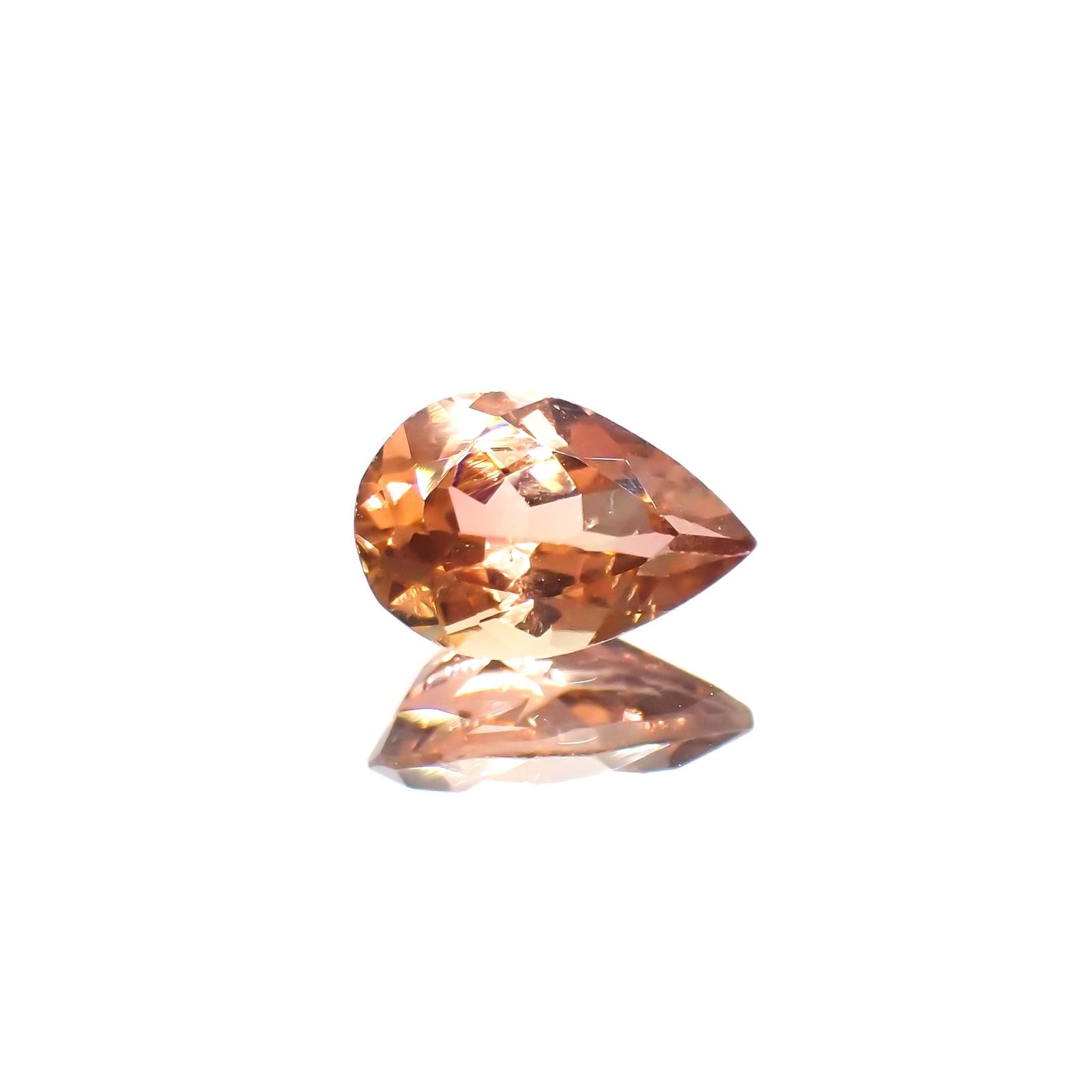 バイカラートルマリン(宝石名トルマリン)コンゴ産 1.25ct 識別済[220115002]9x6mm前後