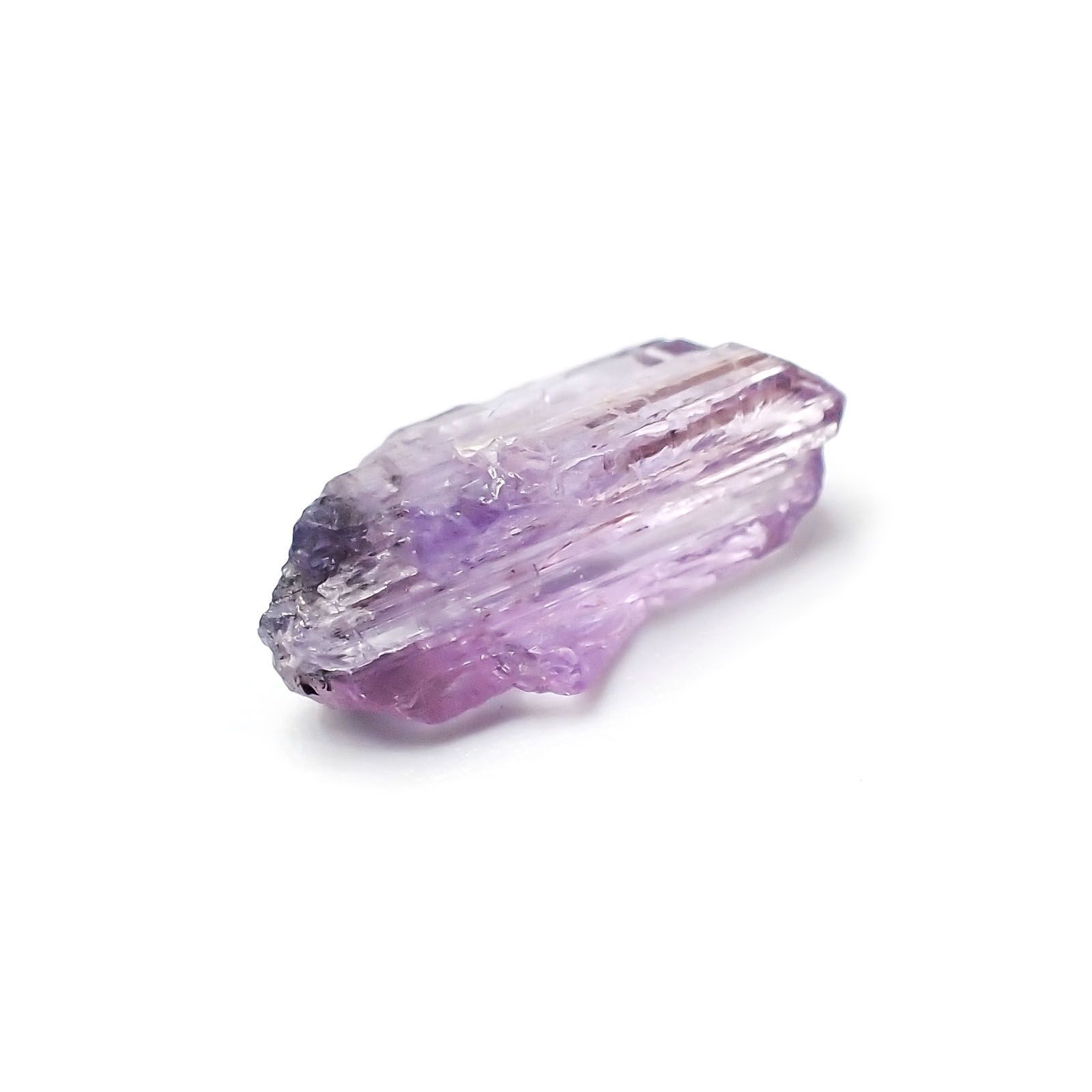 バイカラータンザナイト 原石(宝石名バイカラー・ゾイサイト)タンザニア産 5.28ct 識別済[231124239]15.5x9.1mm前後