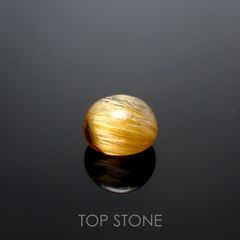 ルチルクォーツ(宝石名ルチルレイテッド・クォーツ) ブラジル産 2.44ct 識別済[210913306]7.9×7.9mm前後