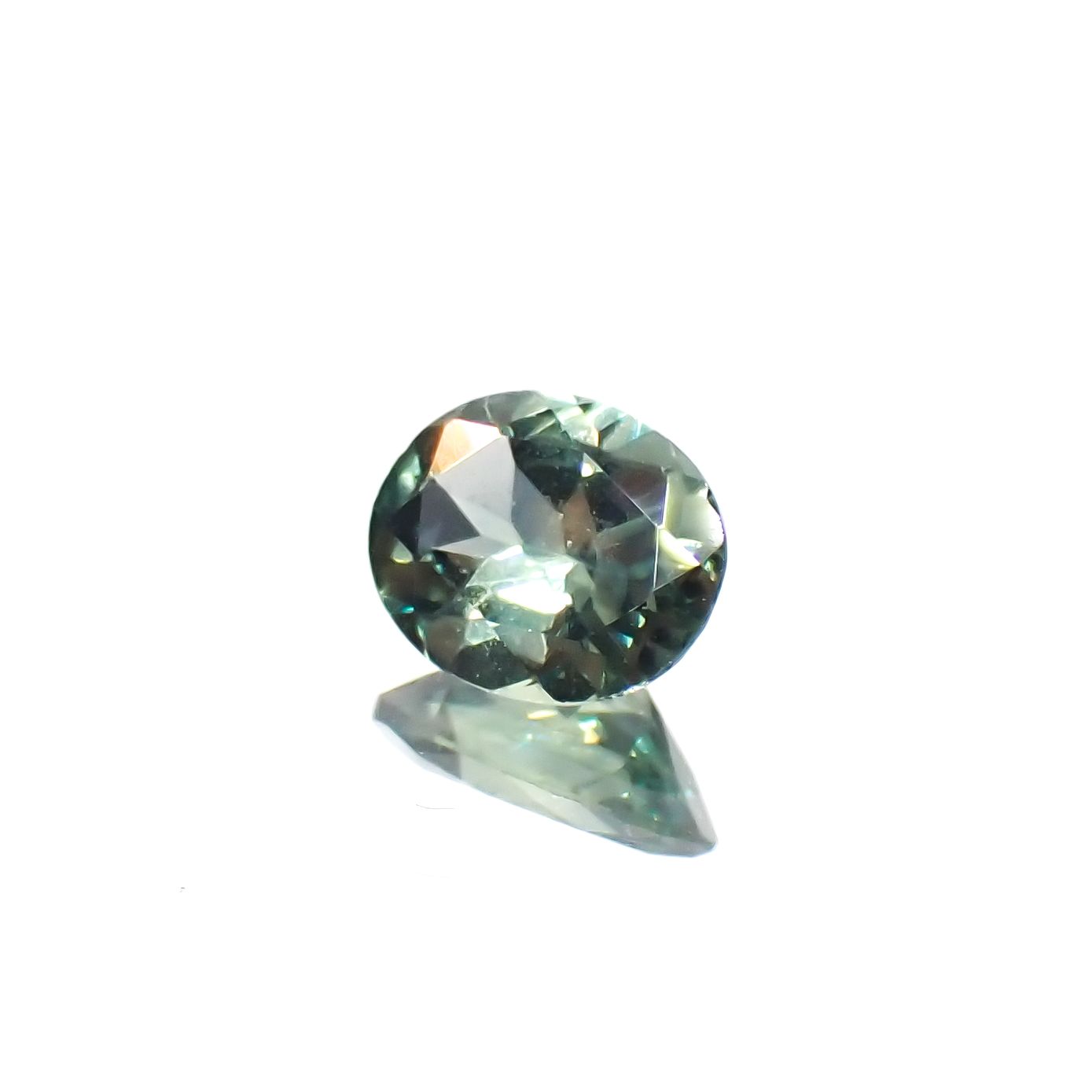 モンタナサファイア(宝石名サファイア)アメリカ・モンタナ州産 0.34ct 識別済[230321285]5x3.9mm前後