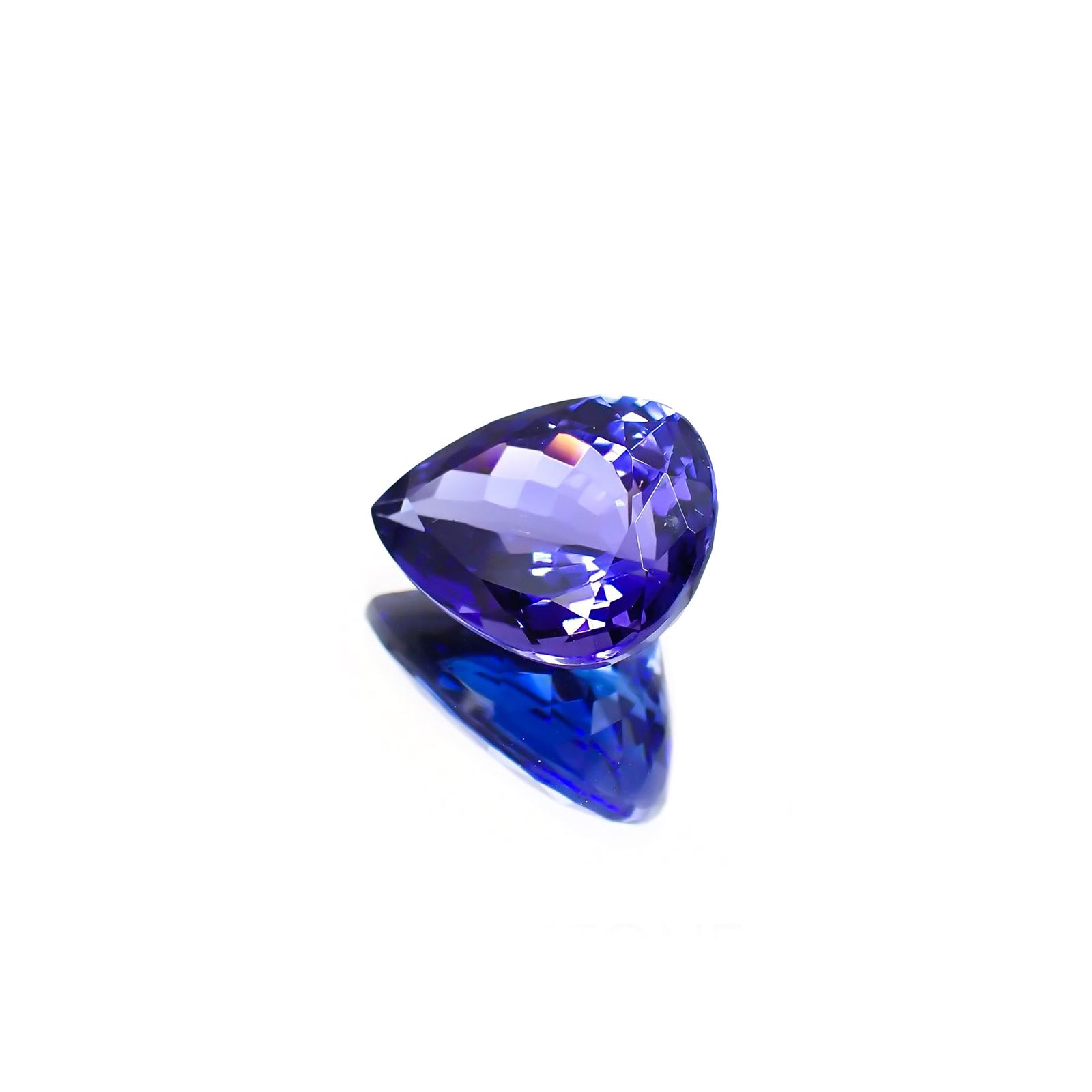 タンザナイト(宝石名タンザナイト) タンザニア産 ソ付(彩珠) 4.384ct / 12.1x9mm前後 [210310317]