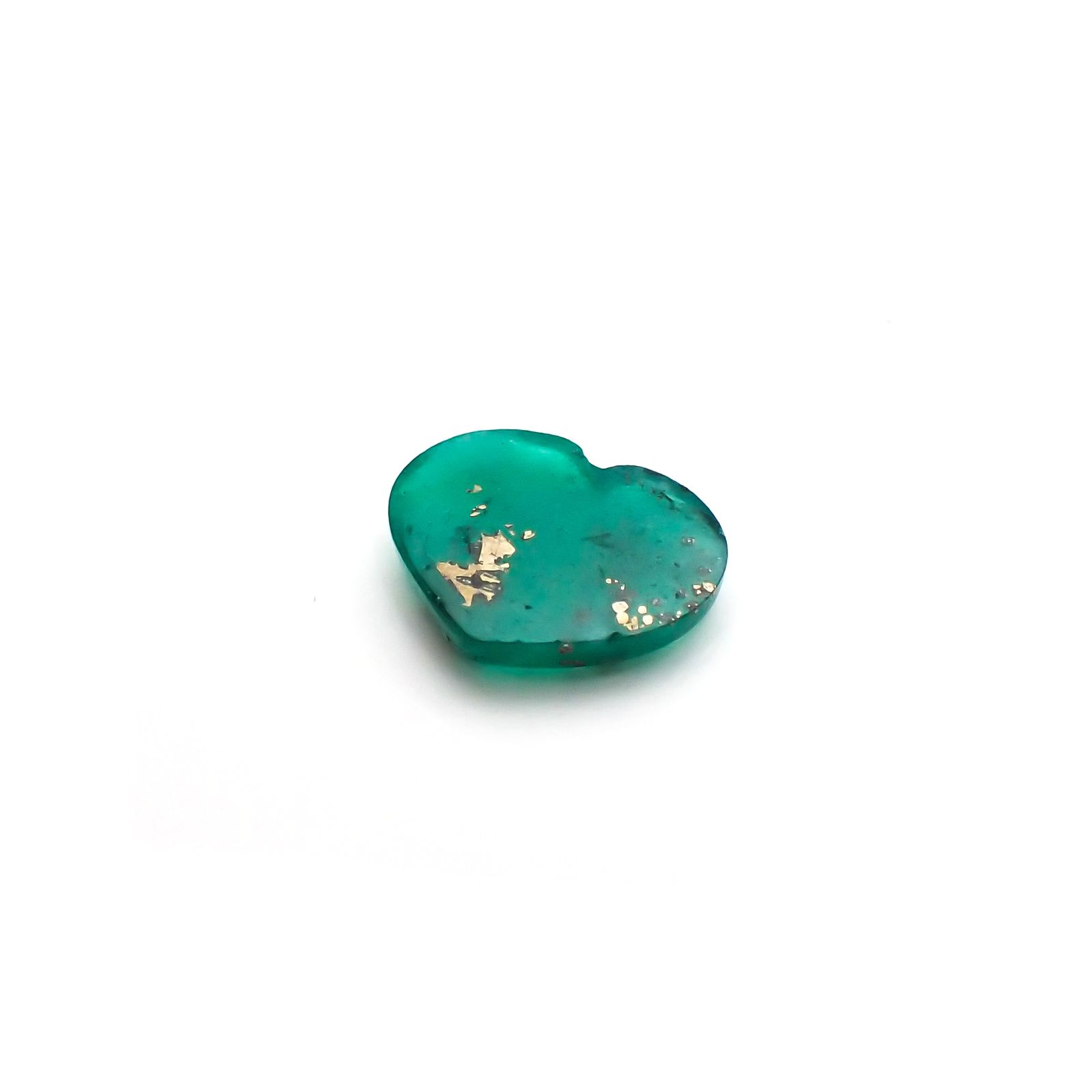 パイライトインエメラルド(宝石名パイライトインエメラルド) コロンビア・チボール鉱山産 2.122ct 彩珠鑑付[210711511]9×11.3mm前後