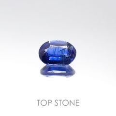 <ランダムセレクト1個販売> カイヤナイト オーバルカット インド・オリッサ州産 0.63ct前後[20096158]6×4mm前後